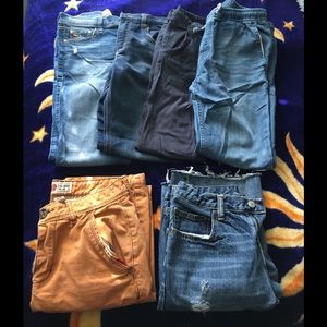 Bundle of jeans and shorts